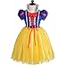 Price comparison product image ALEAD Girls Princess Snow White Costume Fancy Dresses up Halloween Party (4-5)