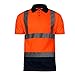 Produktbild KREXUS Herren Warnschutz Polo-T-Shirt CE, En 13688, En 20471 (L, Orange)