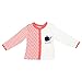 Origany Baby Girls' Chevron Top 0-3 Months White-Orange