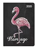 Ladytimer Chalkboard Flamingo 2020 - Taschenkalender A6 (11 x 15) - Weekly - 192 Seiten - Notizbuch - Terminplaner by 
