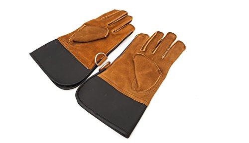 starlingukpkltd Pair of Quality Single Layer Soft Suede Leather Kids Falconry Gloves/Kids Bird Handling Gloves/Pet Handling Gloves.