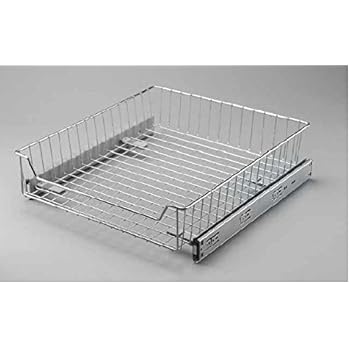 Drahtkorb-Aufbewahrungssystem für Küchenschrank, Ausziehbar, sanft