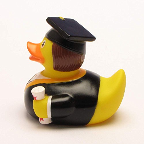 DUCKSHOP | Akademiker Badeente | Quietscheente | L: 7,5 cm - 4