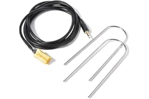 Yesmin AUX Cable for Fiat Grande Punto, 3.5mm Jack Aux IN Gold Plated Input Adapter Lead Cable + 2 Radio Keys for iPhone iPod MP3 Mobile phones