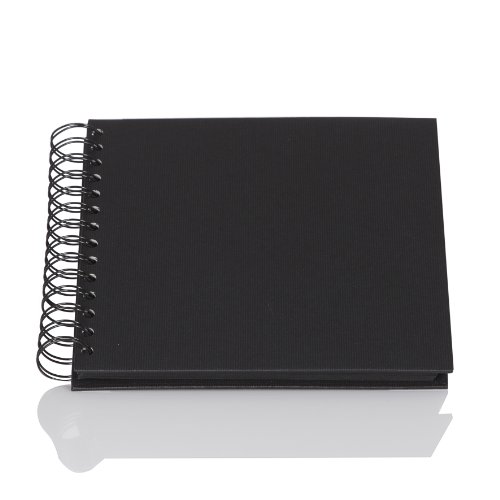 Rössler 1329452705 Spiral-Fotoalbum, 18 x 18 cm, schwarz