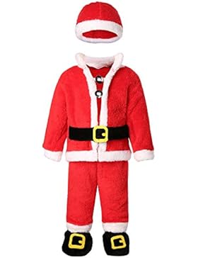 Kidsform Baby Unisex Weihnachtsmann Langarm Christmas Outfits WeihnachtsoutfitSet