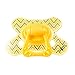 Difrax Dental Soother (18 Months and Above, Yellow Zigzag)
