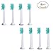 Produktbild U-Prime® Ersatz Aufsteckbürsten,kompatibel mit Philips Sonicare ProResults HX6014 Aufsteckbürsten Standard(für elektrische Zahnbürsten),8 Stück(2er-Pack).