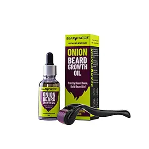 Beardinator Basic Beard Growth Kit | Onion Beard Growth Oil (30 ML) and Beard Activator | Specially Designed For Patchy Beard | Chemical Free Beard Care