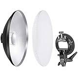 beauty dish vs softbox Schwarze Aussenseite und Silbere Innenseite: Ändert die Form und Intensität der Lichtleistung Ihrer Blitzköpfe. Leitet die gesamte Blitzlichtausgabe auf das Gerät um. Formt Gesichtszüge und schafft schöne Schatten und fängt Lichter ein