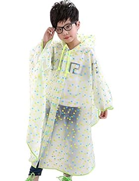 YaoDgFa Regenmantel Kinder Regenponcho Unisex mit Kapuze Wasserdicht Regencape für Jungen Mädchen