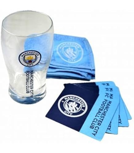 thumbnail image 2 of Official Manchester City F.C. Tall Beer Glass - 1 Pint Capacity, 24cm Height 2 of 3