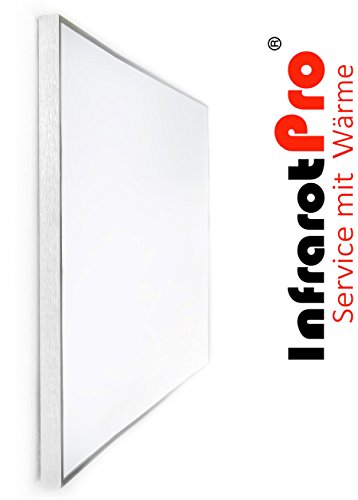 Infrarotheizung 600W mit Digitalthermostat InfrarotPro® 7 JAHRE GARANTIE Made in Germany (600W-WEISS + P101)