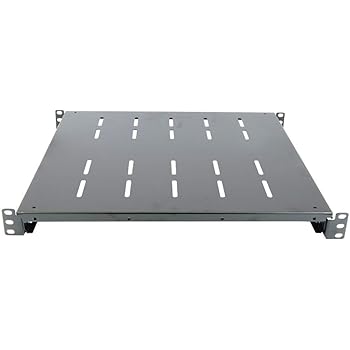 Cablematic 450mm einstellbar fester Boden 1U Rack: Amazon.de: Computer