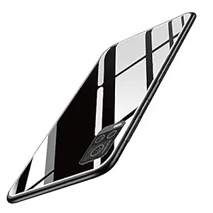 JustAmaze Vivo V20 2021 Toughened Glass Case Shockproof TPU Bumper Back Case