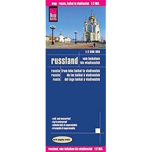 Rusia: Del Lago Baikal a Vladivostok, mapa impermeable de carreteras. Escala 1:2.000.000 impermeable. Reise Know-How. (12m)