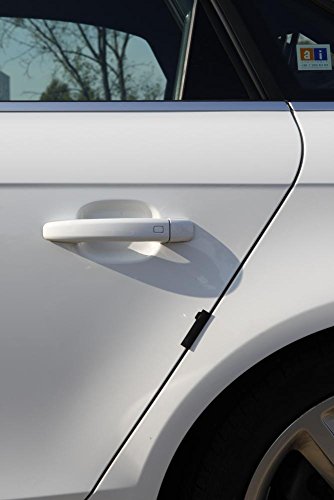 Rati r-stick® Türkantenschutz schwarz für 4 Türen, Türschutz, Türkantenschoner, Türschoner für Fahrer- und Beifahrerseite und hintere Türen - 4