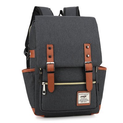 EssVita Vintage Rucksack Herren Damen Unisex School Student Oxford Laptop Rucksack Retro Rucksäcke Schulrucksack - 2