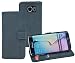 Produktbild Samsung Galaxy S6 Edge + Plus (SM-G928F) - Suncase Book-Style (Slim-Fit) Ledertasche Leder Tasche Handytasche Schutzhülle Case Hülle (mit Standfunktion und Kartenfach) pebble-blue