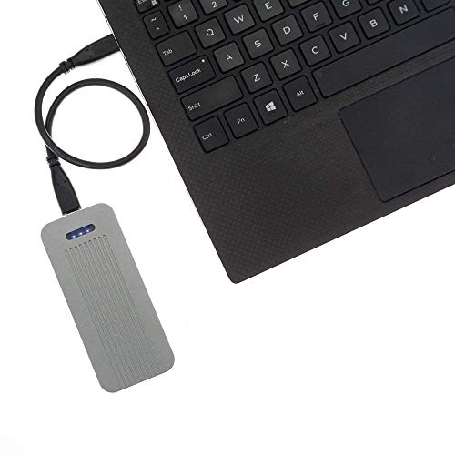 Adwits USB 3 1 UASP a PCIe NVMe M 2 2230 2242 2260 2280 SSD de Alto Rendimiento Adaptador  Carcasa de Caja Externa para WD Black  Samsung 960 970 EVO Pro Unidad de Estado s  lido y m  s  Gris Oscuro