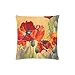 Produktbild Beautiful Poppy Flower Custom Rechteck Sofa Home dekorativer Überwurf-Kissenbezug Baumwolle Polyester Twin Seite Druck 40,6 x 40,6 cm