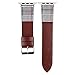 Produktbild Mumuj Echtleder Watch Band , Lederarmbanduhr Hahnentritt-Lederarmband Schnalle Edelstahlband Gliederarmband Dekorativer Zubehör Uhrenarmband für Apple Watch 4/3/2/1 42   / 44mm (Rot)