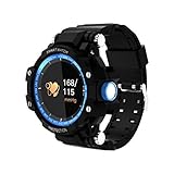 TPulling ModeSmart Armband GW68 Intelligente Armbanduhr Smart Watch GW68 Smart Watch Sport Outdoor IP68 Barometer Thermometer Höhenmesser Smart Armband Sportuhr (Blau)