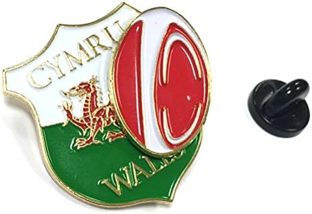 Wales 3D Rugby Dragon Crest Metal Lapel Pin Badge [wb238]