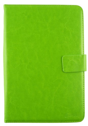 Emartbuy® Dragon Touch Y88X 7 Zoll Tablet PC Quad Core Universalbereich Grün Multi Winkel Folio Executive Case Cover Wallet Hülle Schutzhülle mit Kartensteckplätze + Grün Eingabestift - 3