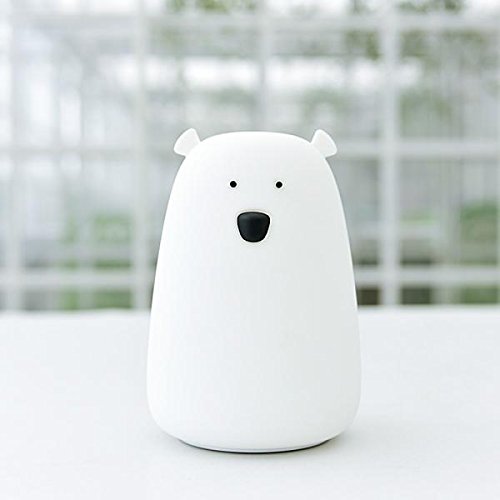 Little L - Veilleuse Big Ours - Blanc - Silicone - OUBLANC