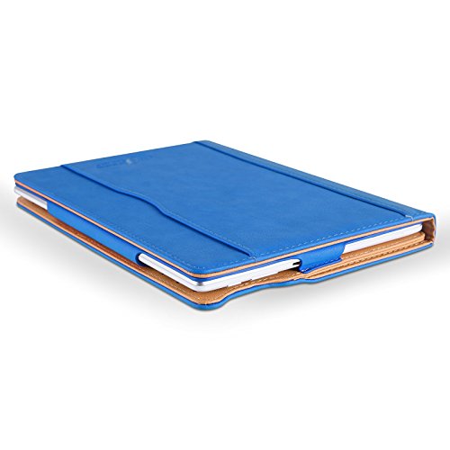 Lenovo Tab 2 A10-30, JAMMYLIZARD Ledertasche für Lenovo Tab 2 A10-30, BLAU & HONIG - 6