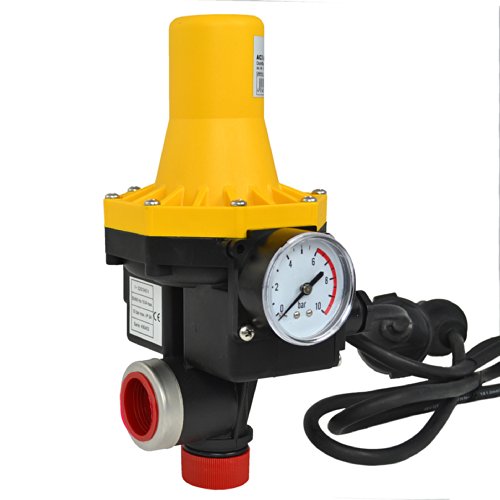 PUMPENSTEUERUNG DRUCKSCHALTER Druckwächter Automatic-Controller Durchflusswächter AC3 verkabelt für Hauswasserwerk Pumpe Brunnenpumpe Kreiselpumpe Tauchpumpe Tiefbrunnenpumpe - 4