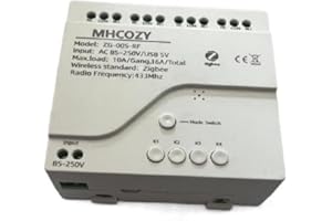 MHCOZY 4 canaux Smart sans fil sec Contact ZigBee relais Module de commutateur, travailler avec Alexa Google Home