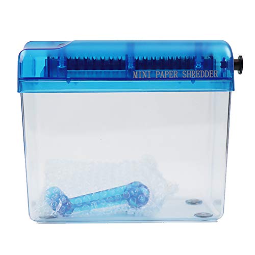 Preisvergleich Produktbild Mini-Aktenvernichter, Hand-Aktenvernichter,Tragbare Mini Manuelle Aktenvernichter Hand A6 Papier Dokumente Schneidemaschine Office Home Desktop Schreibwaren Zufällige Farbe