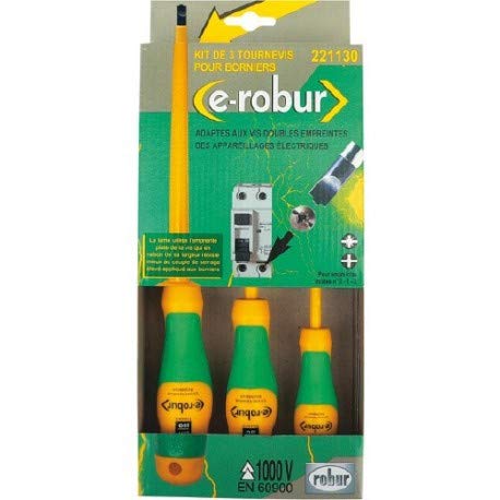 Robur - JCVISO Composition 3 tournevis Cruciplat® isolés - ROBUR - 221130