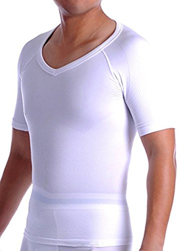 SODACODA Herren Figurformendes Kompressions Unterhemd – T-Shirt mit V Neck (S-XL) - 2