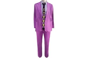 Lzrong Disfraz de cosplay Kujo Jotaro Uniforme completo Halloween Fiesta Juego de rol Disfraz Anime Disfraz de personaje Set de disfraces de cumpleaños para fans del anime