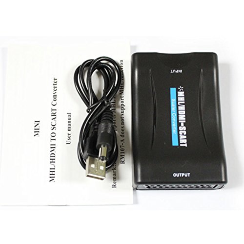 MagiDeal 1080p MHL HDMI To Scart Audio Video Converter Adapter für HD TV + USB Kabel - 2