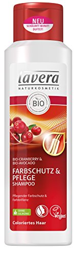 lavera Haar Shampoo Farbschutz & Pflege ∙ Cranberry ∙ Colorierte Haare ∙ vegan ✔ Bio Haarshampoo ✔ Natural & innovative Hair Care ✔ Naturkosmetik ∙ Haarpflege 2er Pack (2 x 250 ml)