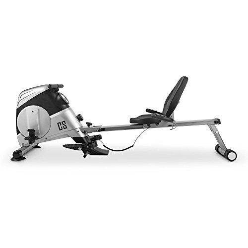 CAPITAL SPORTS Rowbi 3 in 1 Ruder-Fahrrad-Ergometer Seilzugtrainer (Metallrahmen für Belastung bis max 125 kg, platzsparende Aufbewahrung) silber-schwarz - 2