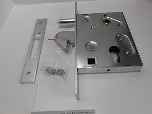 Preisvergleich Produktbild Hakenschloss Einsteckschloss F-60 Schiebetürschloss für Schiebetore Gegenplatte