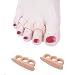 Produktbild Welnove - Hammerzehen Kissen Pads für Gelockt Zehen, Hammerzehen Fuß Behandlung, verhindern Gartenhaus, 5 Stück Weiche Gel Spreizer 3 Schleife SetBeige) für Fuß Schmerzen Linderung