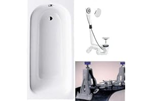 KALDEWEI Saniform Plus Stahl Badewanne inkl. Fußgestell Badewannenfüßen [160x70cm]