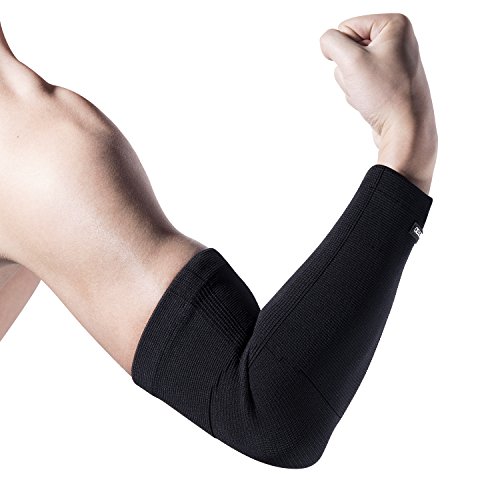 [Armstulpe] FREETOO Konpression unterarmbandage gestricktes Ellbogenbandage für Basketball Tennis und Badminton Arm Sleeve für Damen und Herren ist beide Arm gültig