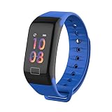 Smart Watch für iOS und Android, F1 Plus Aktivitätstracker- Stilvolles Design- Fitness Tracker für Damen Herren mit Pulsmesser, IP67 wasserdicht Schrittzähler Uhr mit Schlaf Monitor