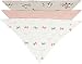 Mamas and Papas Baby-Girls 3 Pack Birds Bandana Bibs Neckerchief, Multicoloured (Grey), One Size