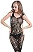 Produktbild Catsuites Sexy Große Größe Spitze Pyjama Schlinge Transparent Langer Rock Erotische Unterwäsche Hohl Karosserie Net Kleidung, Black, one Size