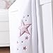 Clair de Lune Stardust Fleece Blanket, Pink, Moses/Crib/Pram