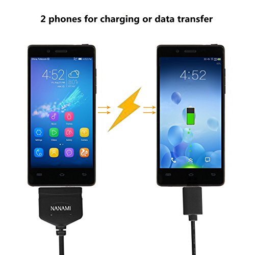 Neueste Multifunktionale USB 2.0 OTG Host Adapter Kabel Micro Ladekabel Datenkabel für Android Smartphones, PC und Tablets 1m (Schwarz) - 3