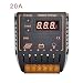 Produktbild HermosaUKnight Solarpanel Batterieregler LCD 10 / 20A Laderegler 12V / 24V Auto Schwarz 20A